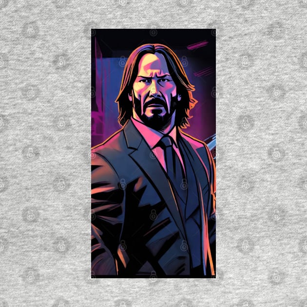 John Wick Comic book style_004 by Buff Geeks Art